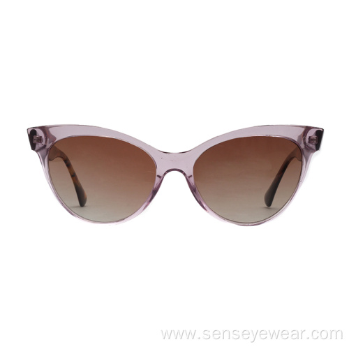 Women UV400 Injection Acetate Polarized Cat Eye Sunglasses